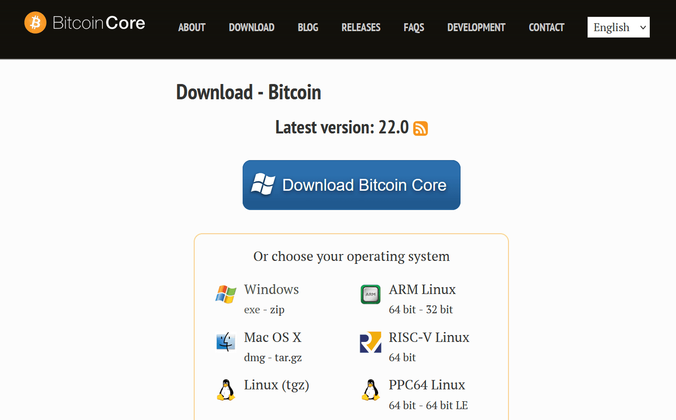 Télécharger Bitcoin Core