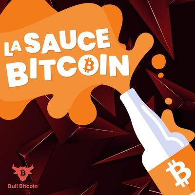 The Logo of la Sauce Bitcoin, the official french podcast of Bull Bitcoin.